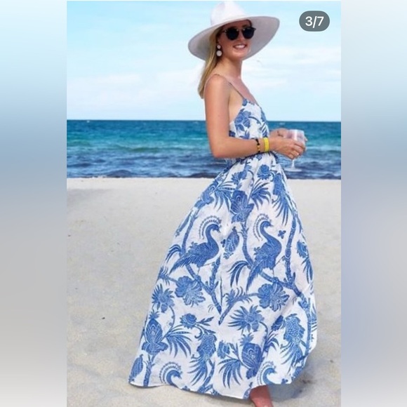 H&M Dresses & Skirts - H&M  Vestido Birds of Paradise Tropical Maxi Dress NWOT size XXL